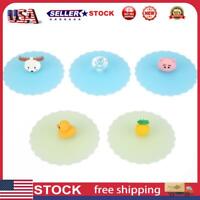 Torx Shape Silicone Cup Cover Heat-resistant Leakproof Reusable Cartoon Lid N#S7