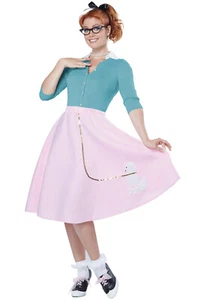 Grease 50's Hop with Poodle Skirt Halloween Costume - Picture 1 of 1