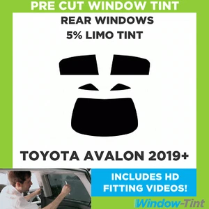 For Toyota Avalon 2019+ Pre Cut Window Tint Rear 5% Limo Black Film - Picture 1 of 9