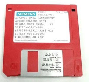 Siemens SIMATIC Data Management Authorization Disk | S79220-A5917-F268-01 - Zdjęcie 1 z 1