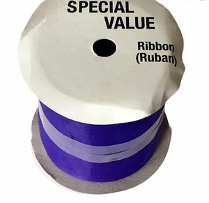 Michaels Stores Special Value Sheer Purple Ribbon 3" x 3yd Lightweight Craft Bow - Picture 1 of 4