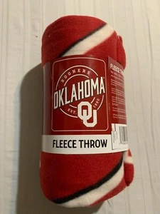 Oklahoma Sooners NCAA Fleece Throw Blanket 50" x 60" Northwest Company - Picture 1 of 1