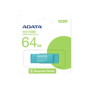 Unidad Flash Adata 64GB USB 3.2 Gen 1 USB 3.1 UC310 Eco Verde Material Reciclado - Imagen 1 de 6