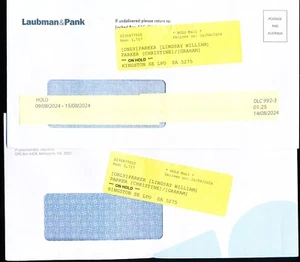 2 Covers with “Hold Mail” Labels (3173) - Picture 1 of 4