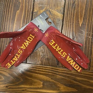 Nike Superbad 6.0 Football Gloves Size XL NCAA Iowa State Cyclones DX4935-630 - Picture 1 of 8