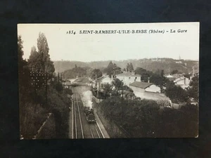 Carte Postale Ancienne LYON ST RAMBERT-L'ILE BARBE - La Gare - Picture 1 of 2