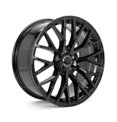 Set of 4 20" Audi R8 Style Gloss Black Wheel Fit A3 A4 A5 A6 A7 A8 - Image 1 of 3