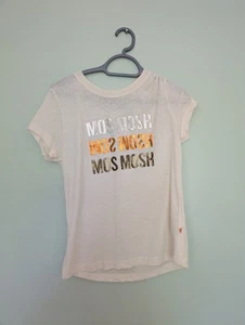 Mos Mosh Women's T Shirt Cream Logo M - Picture 1 of 5