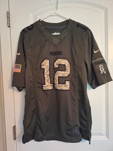 Aaron Rodgers #12 Nike Salute To Service Small Jersey - Picture 1 of 6