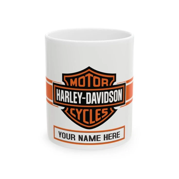 Harley Davidson Motorcycle Personalized Coffee Mug US - Photo 1/1