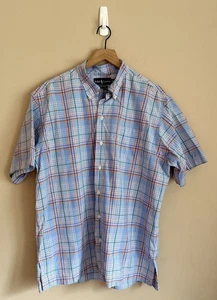Ralph Lauren Camp Shirt Polo Bob Short Sleeve Button Up Mens Size Large - Picture 1 of 4