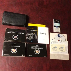 2009 CADILLAC ESCALADE + ESV COMPLETE OWNERS MANUAL REF NAV XM ONSTAR GUIDE CASE - Picture 1 of 9