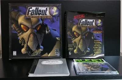 Fallout 2 RPG PC 1998 Big Box Interplay Complete With Strategy Guide! - Image 1 of 4