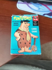 Gioco di carte vintage 1961 Flintstones Edu-Cards animali preistorici Rummy - Foto 1 di 4