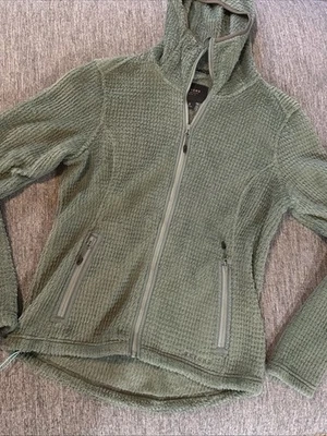 BEYOND Clothing Alpha Aura Jacket Womens S Green Fleece Polartec Full Zip Hooded - Image 1 of 4