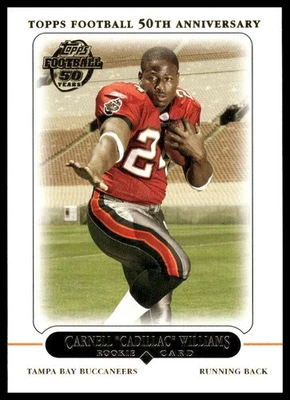 2005 Topps #438 Carnell "Cadillac" Williams RC Tampa Bay Buccaneers NM+ - Image 1 of 2
