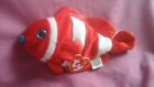 TY beanie babies Jester the clown fish 10 September 2000