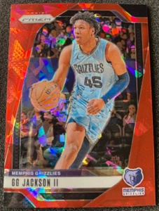 2024-25 Prizm #208 GG Jackson RED ICE SP. Memphis Grizzlies - Picture 1 of 2