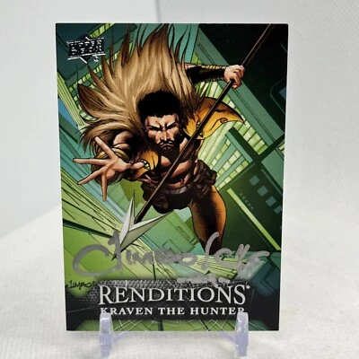 2024 UD Marvel Renditions Spider-Man #45 Kraven The Hunter Artist Auto/65 Foto 1 de 4