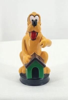 Vintage Disney Pluto Plastic Dog House Coin Bank Movable Arm  - Image 1 of 3