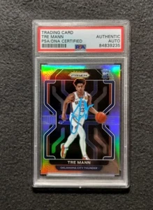 Tre Mann 2021-22 Panini Prizm Silver Rookie PSA/DNA Auto (Blue) - Picture 1 of 3