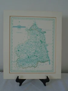 Modern Copy of County Map of NORTHUMBERLAND by JOHN CARY 1787 - Picture 1 of 2