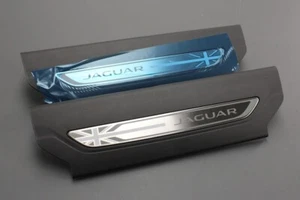 Genuine Jaguar F-Pace 16-on union jack door sill scuff plates (front) T4A5867PVJ - Picture 1 of 4