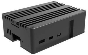 Pi-5 Pro Aluminium Hülle für Raspberry Pi 5, Schwarz - A-RA13-M2B - Bild 1 von 6