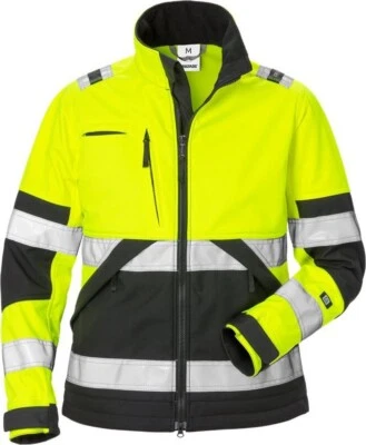 Fristads Warnschutz-Jacke High Vis Softshell-Jacke Damen Kl. 2 4183 WYH Warnschu - Bild 1 von 2