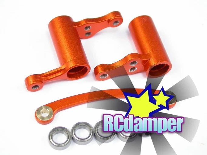 GPM ALUMINUM 6061 FRONT BEARING STEERING ASSEMBLY OR HPI RS4 SPORT 3 FLUX CRANK - Image 1 of 1