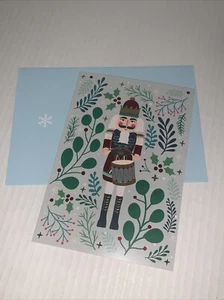 Hallmark Christmas Card: Nutcracker Playing Drum Hope All Your Wishes Come True - Picture 1 of 6