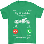 My Motorbike Is Calling Biker Motorcycle Mens T-shirt 100% Cotton
