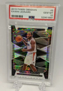 2019 Panini Obsidian Kawhi Leonard White Pulsar (Rewards Exclusive) PSA 10 - Picture 1 of 2