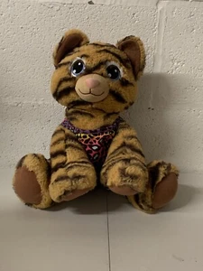  Build A Bear Tiger Cub Plush Stuffed Animal Toy Sitting Big Eyes 2016 Retired - Picture 1 of 7