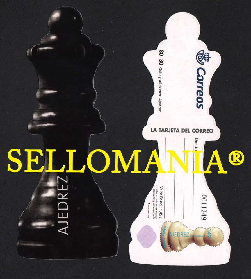 2018 ENTERO POSTAL OCIO PEON AJEDREZ CHESS PAWN ** MNH SPAIN EDIFIL 132  TC21971 - Imagen 1 de 1