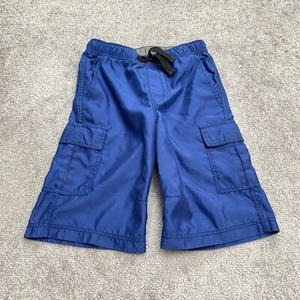 Dockers Cargo Water Shorts Boys Kids Medium Blue Elastic Waist Casual Swimwear - Picture 1 of 10