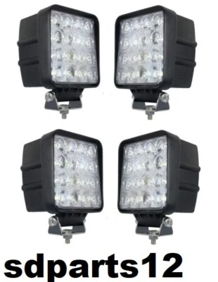 4x 48w Led Luce Faro 12/24v Lampada Da Lavoro Flood Beam Auto Barca Camion Klw - Immagine 1 di 4