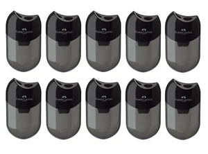 10 x Faber-Castell Doppelspitzdose Anspitzer Spitzer schwarz 183500 - Bild 1 von 1