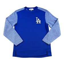 Los Angeles Dodgers Pullover Mens Small Blue Majestic Long Sleeve Crewneck