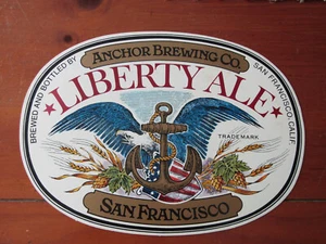 ANCHOR LIBERTY ALE Famous San Francisco Brewery BAR sign Heavy cardboard - Picture 1 of 2