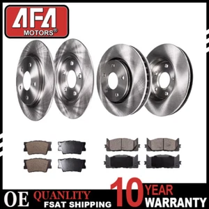 Front & Rear Brake Rotors + Brake Pads For 2008 Chevy Cobalt 2004-2012 Malibu - Bild 1 von 5