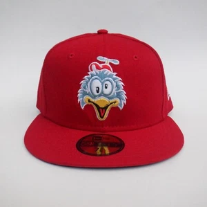 New Era Hartford Whirly Birds 59FIFTY Hat Red Theme Night Men's - 7 3/8 - Picture 1 of 12
