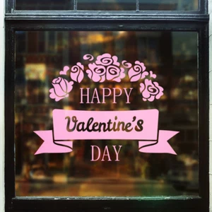 Cartel de invitación para ventana de compra de San Valentín frase calcomanía de vinilo gráfico - Imagen 1 de 1