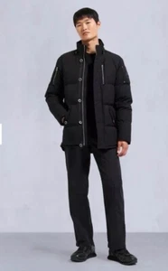 Moose Knuckles Mens Black Shearling 3q Down Jacket Size XL M32MJ128S $1190.00 - Picture 1 of 22
