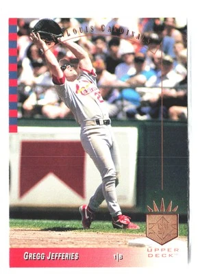 1993 SP Upper Deck #75 Gregg Jefferies St. Louis Cardinals MM - Image 1 of 2