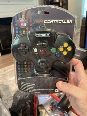 NEW Factory Sealed  Tomee Black Controller Control Pad for N64 Nintendo 64 - Image 1 of 4