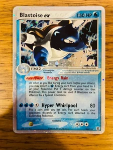 ¡EXCELENTE! Blastoise ex (104/112) EX Rojo Fuego y Verde Hoja Holo Carta Pokémon Rara! - Imagen 1 de 6