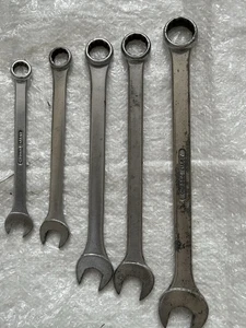 GENUINE VINTAGE BRITOOL SPANNERS JOB LOT X 5 ORIGINAL - Picture 1 of 14
