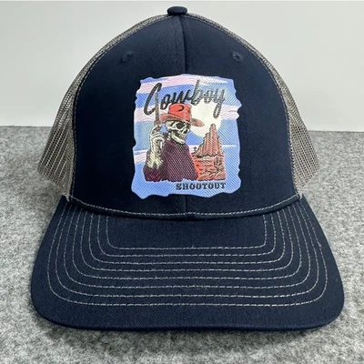 Sombrero de camionero azul marino estilo Richardson 112 azul marino malla espalda esqueleto Foto 1 de 4