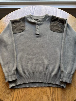Vintage Filson Henley Guide Sweater Sz L Made in USA Safari Green - Image 1 of 4